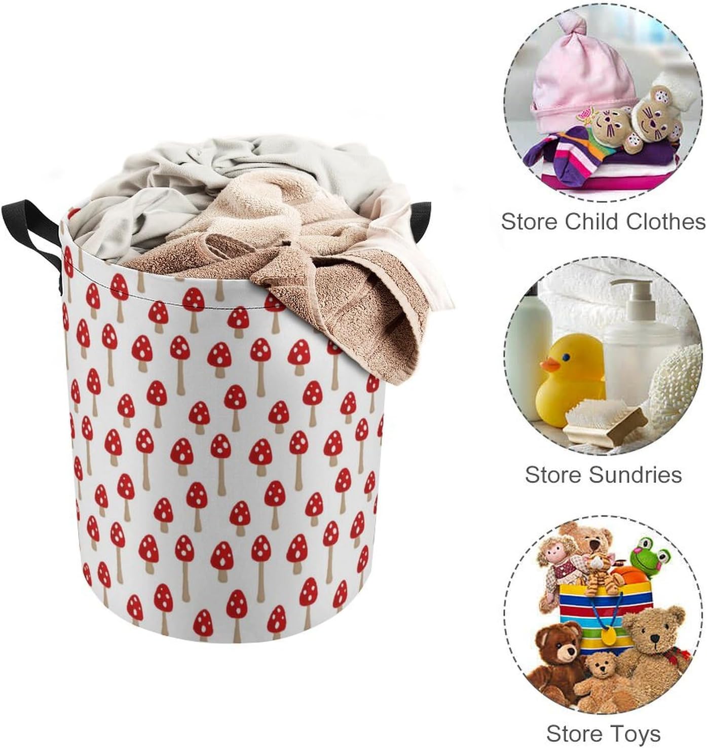 Collapsible Laundry Hamper - Durable Dustproof Space-Saving Storage
