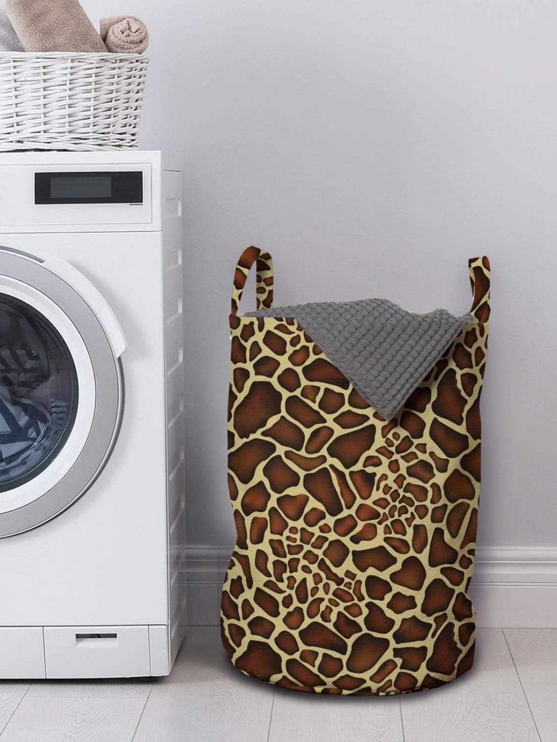 Zebra Animal Diversity Laundry Hamper Basket with Drawstring