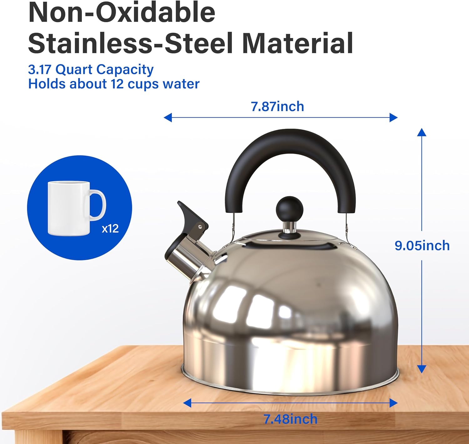 32 Quart Whistling Tea Kettle