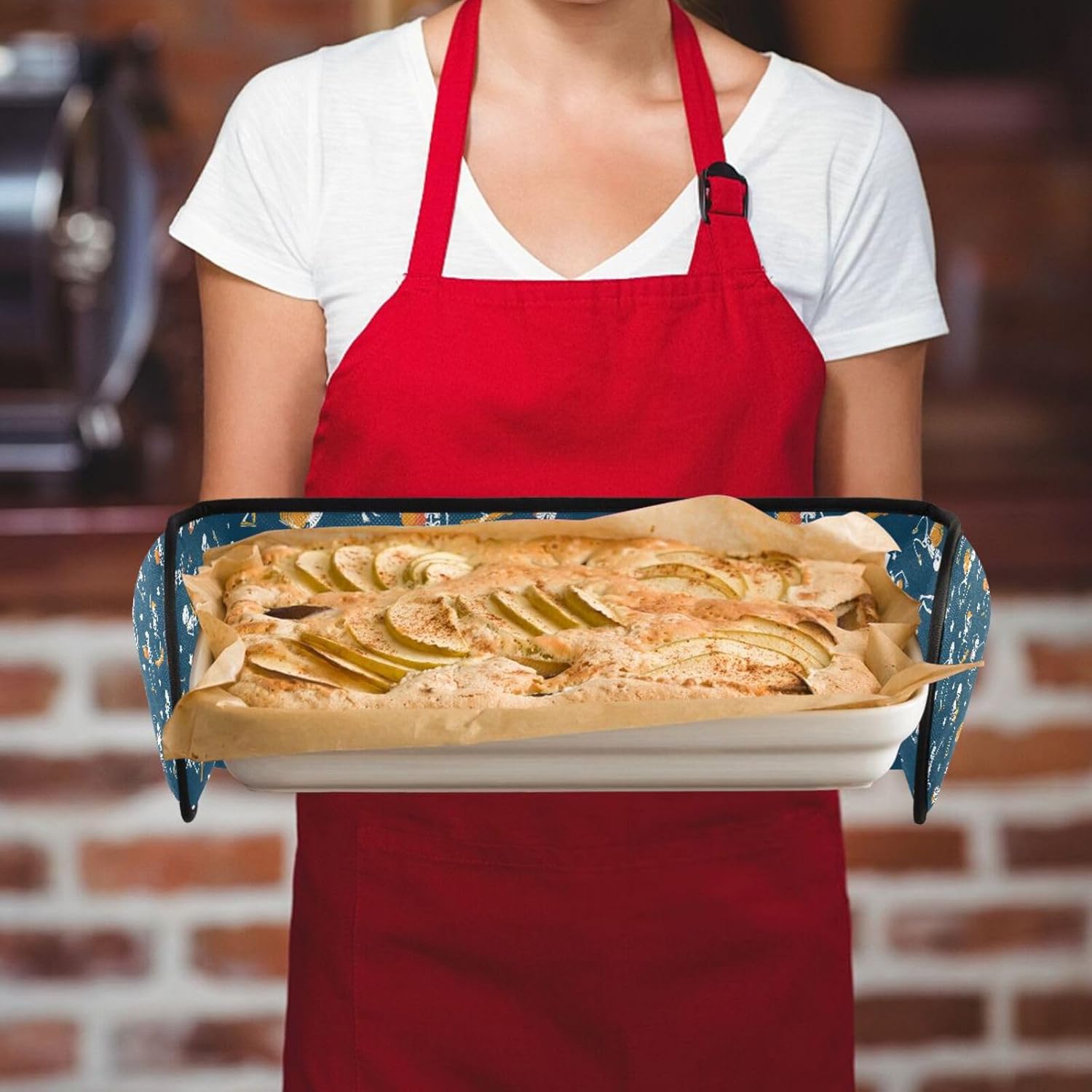 Double Oven Mitt Set for Kitchenabinet Use