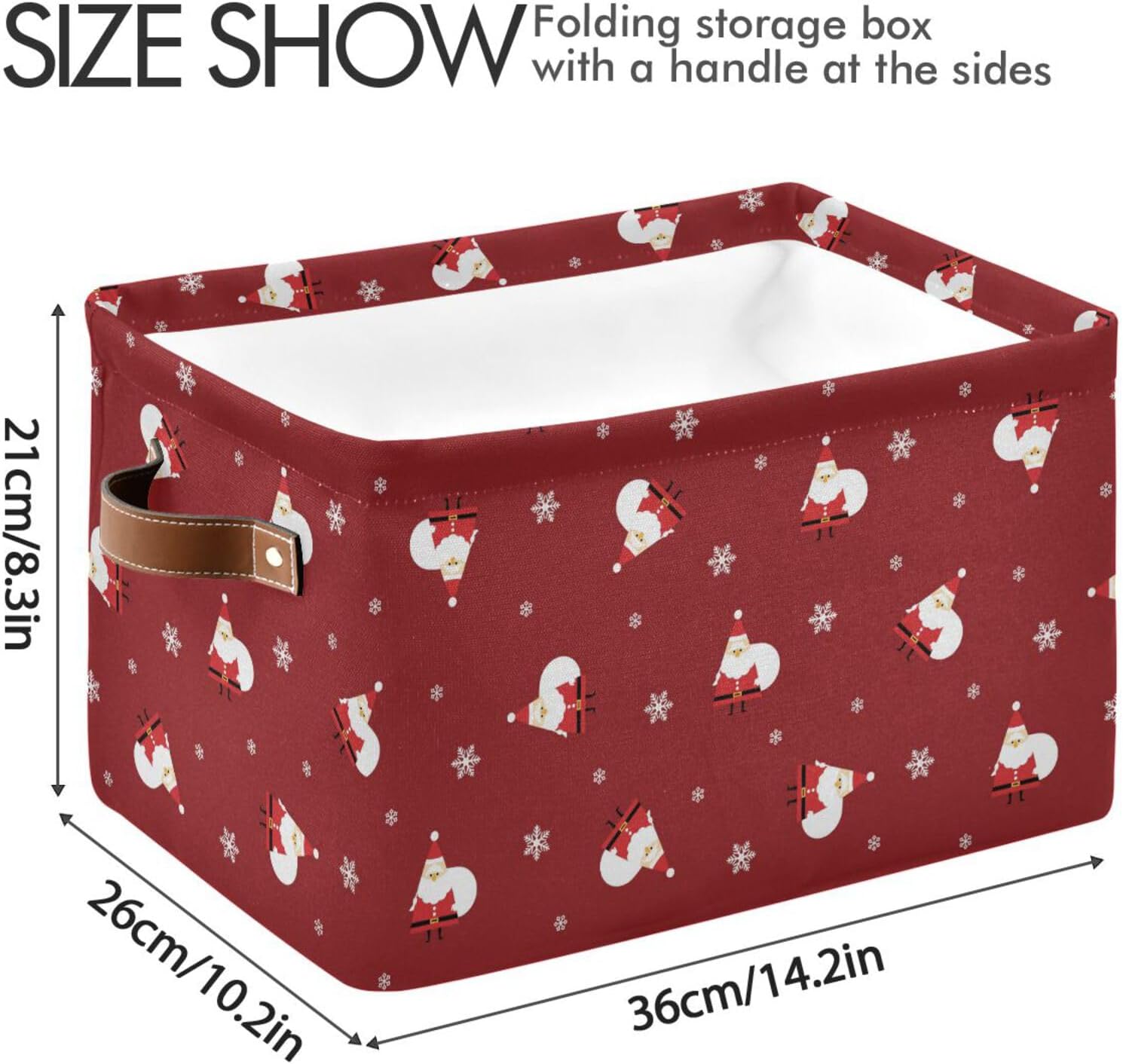 Christmas Santa Collapsible Storage Basket