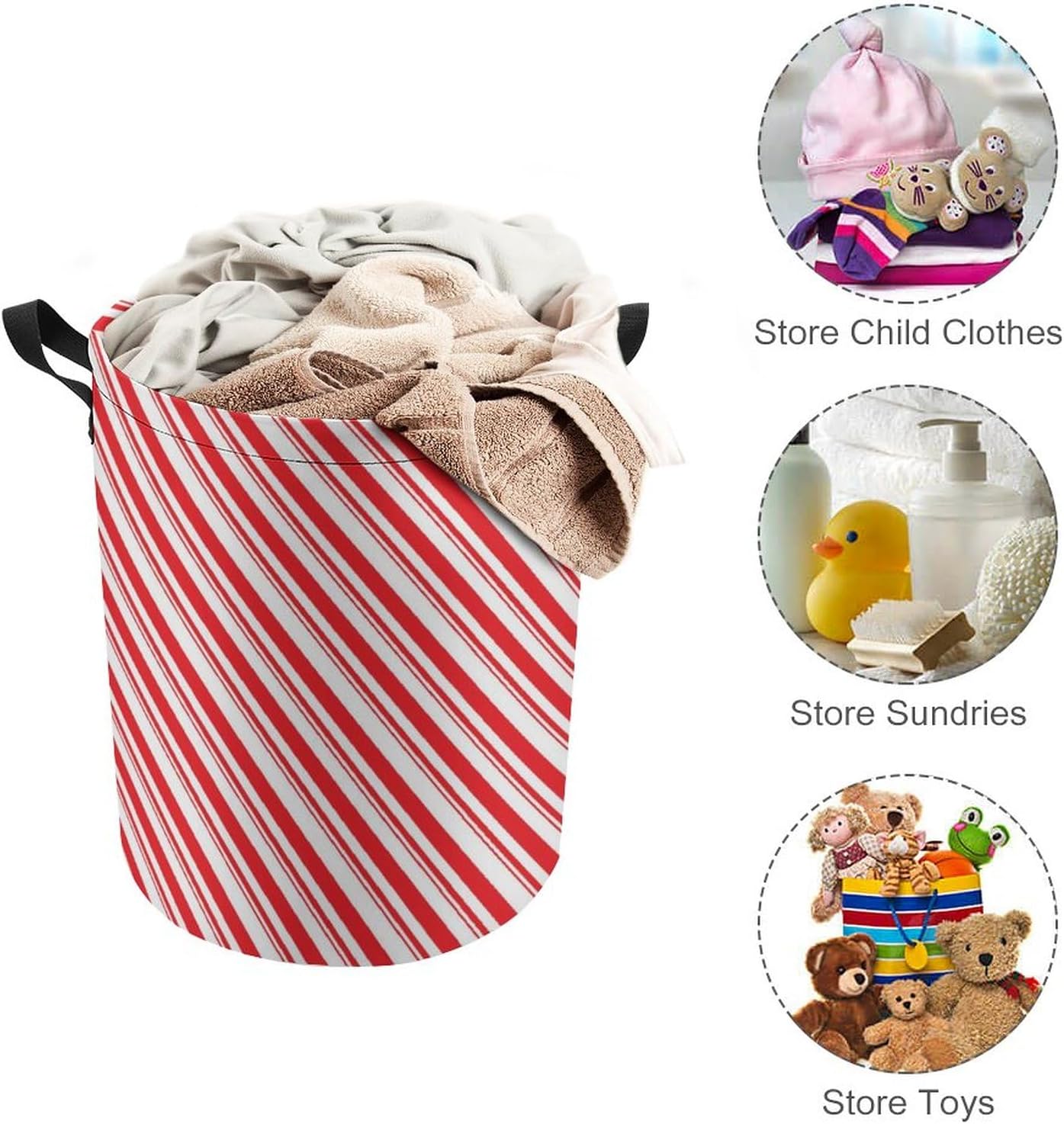 FOLDABLE WATERPROOF LAUNDRY BASKET WITH HANDLES FOR CLEANING EFFICIENCY