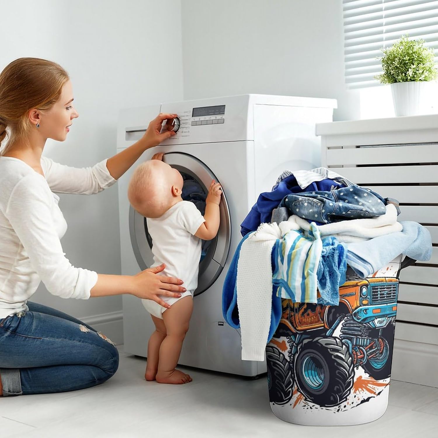 Monster Truck Laundry Hamper