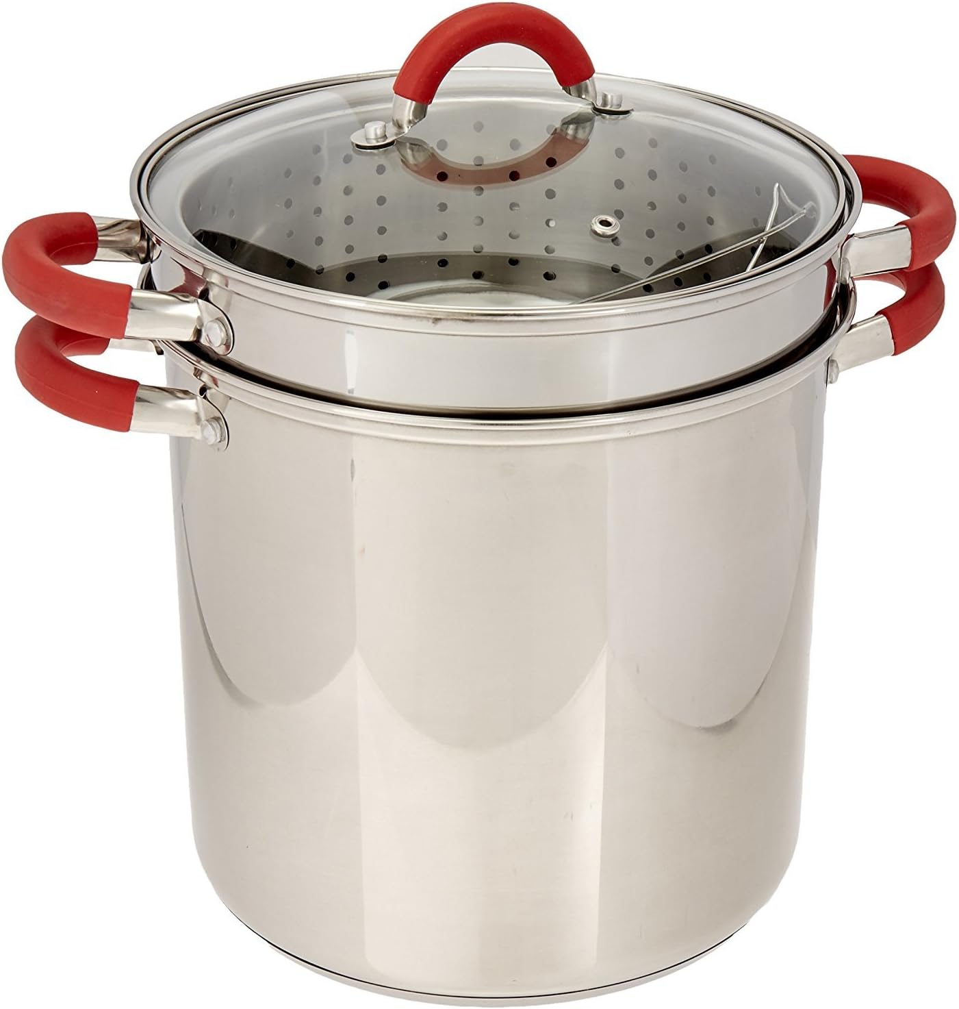 ExcelSteel 8 Qt Multifunction Stainless Steel Pasta Cooker