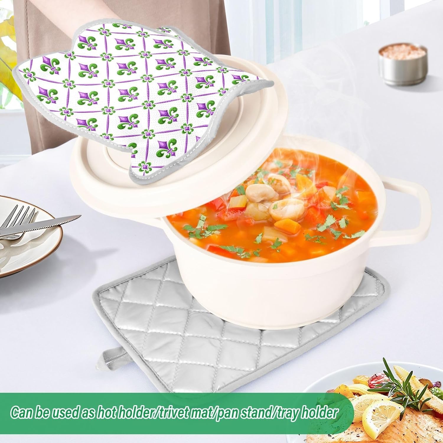 Perfect for Cooking Baking Heat-Resistant Pot Holder Set