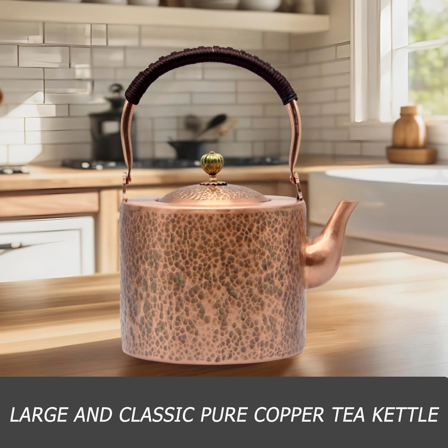 Sturdy Durable Copper Tea Pot