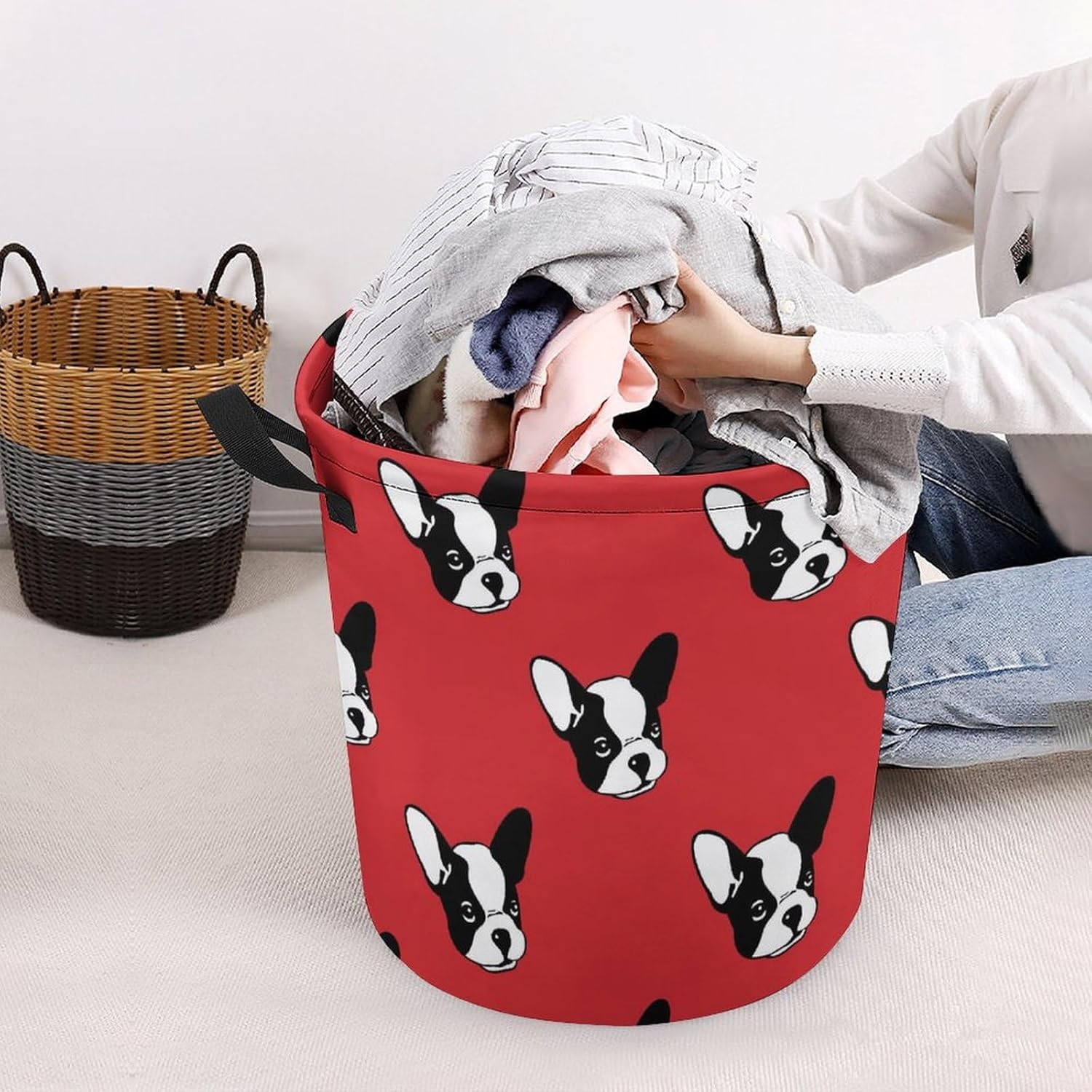 Meiko French Bulldog Storage Basket