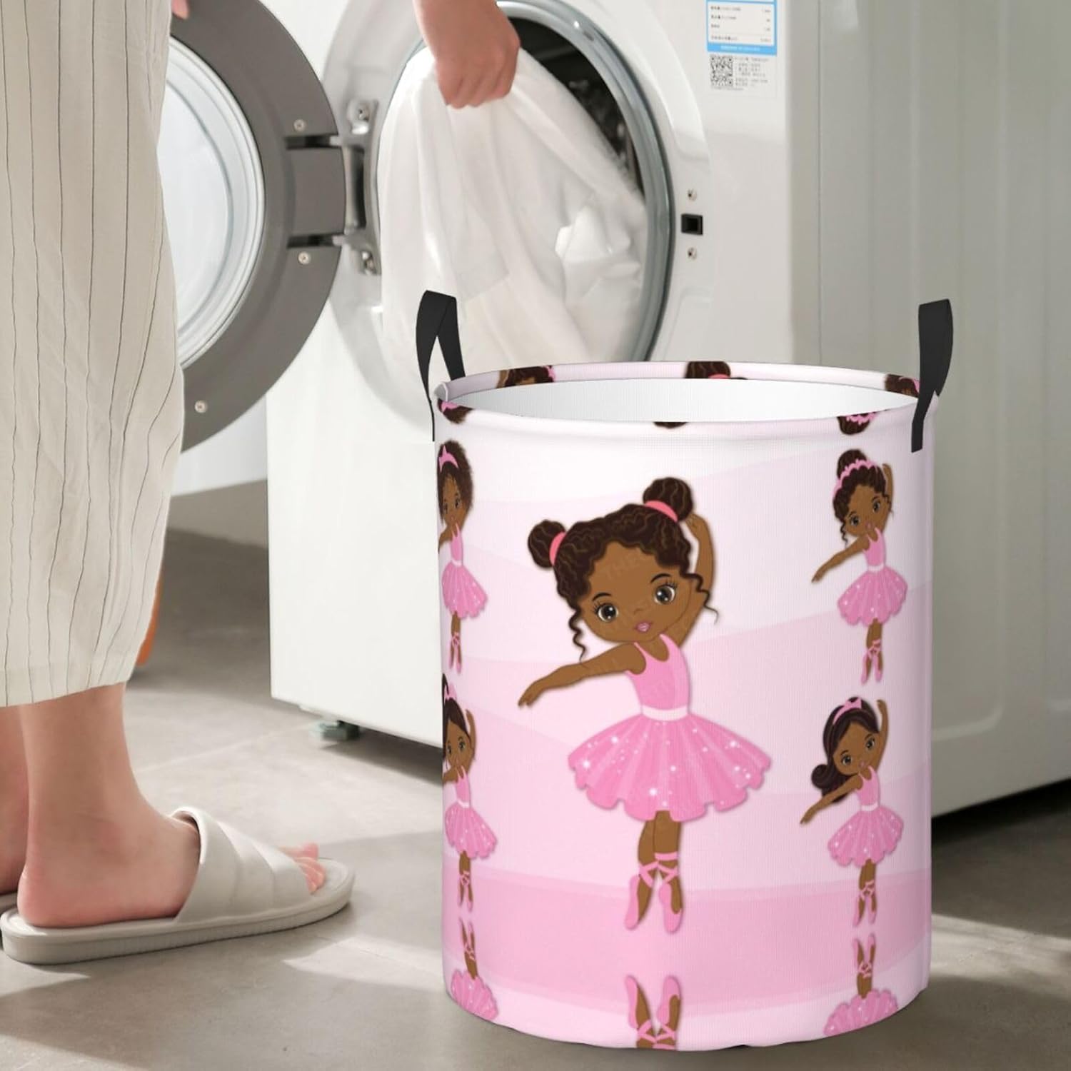 Gbuzozie Cute Laundry Hamper with Two Sizes and Handles