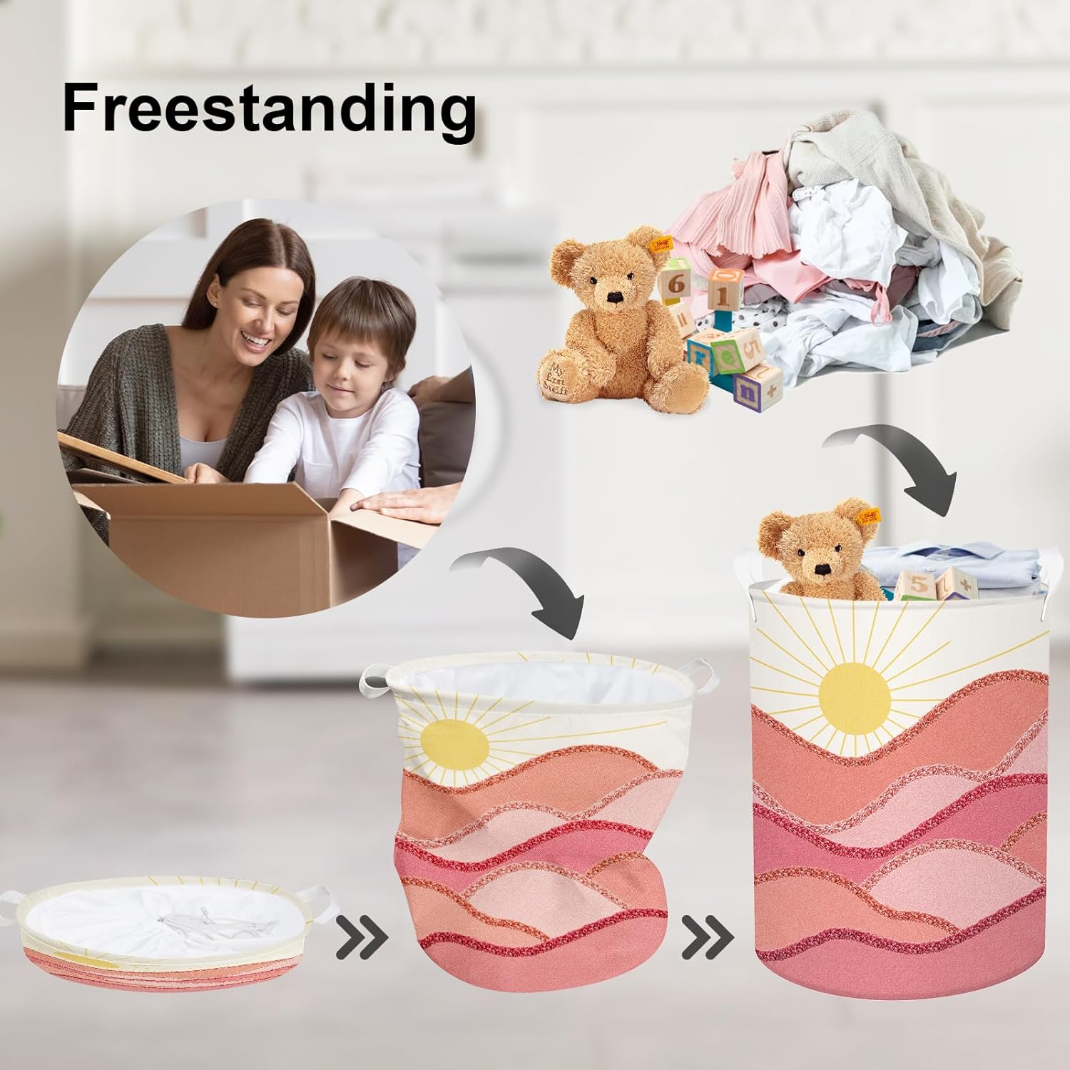 Bought your Boho Pink Laundry Basket