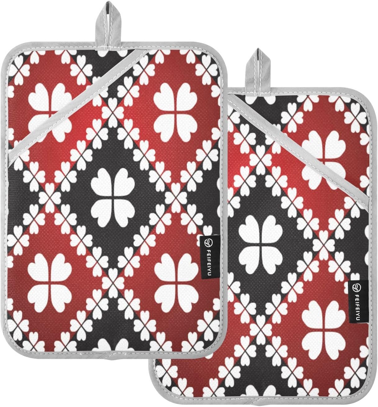 Shamrock Clover Potholder Set