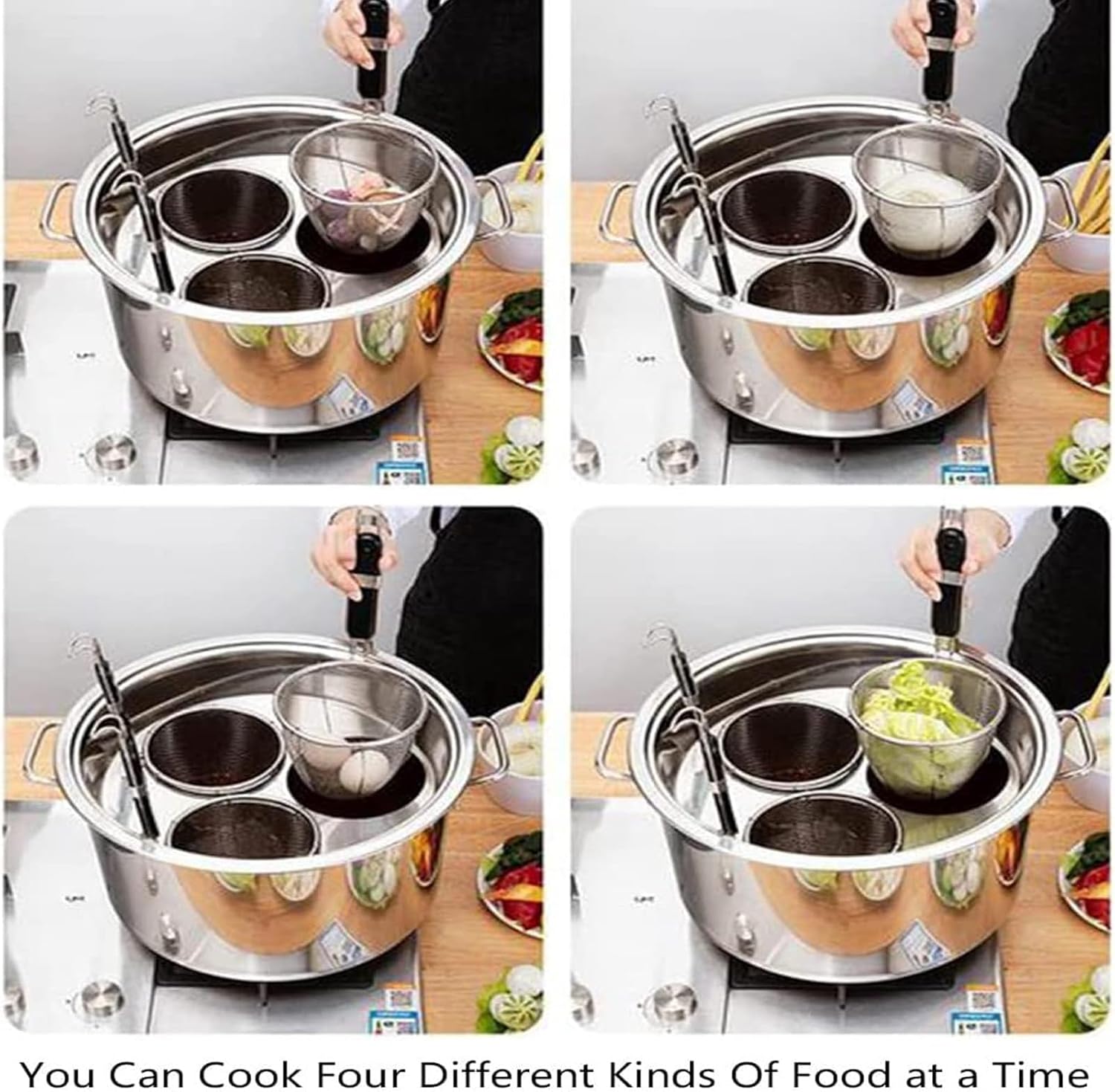 ZIXIAOS 345 Holes Pasta Cooker Set