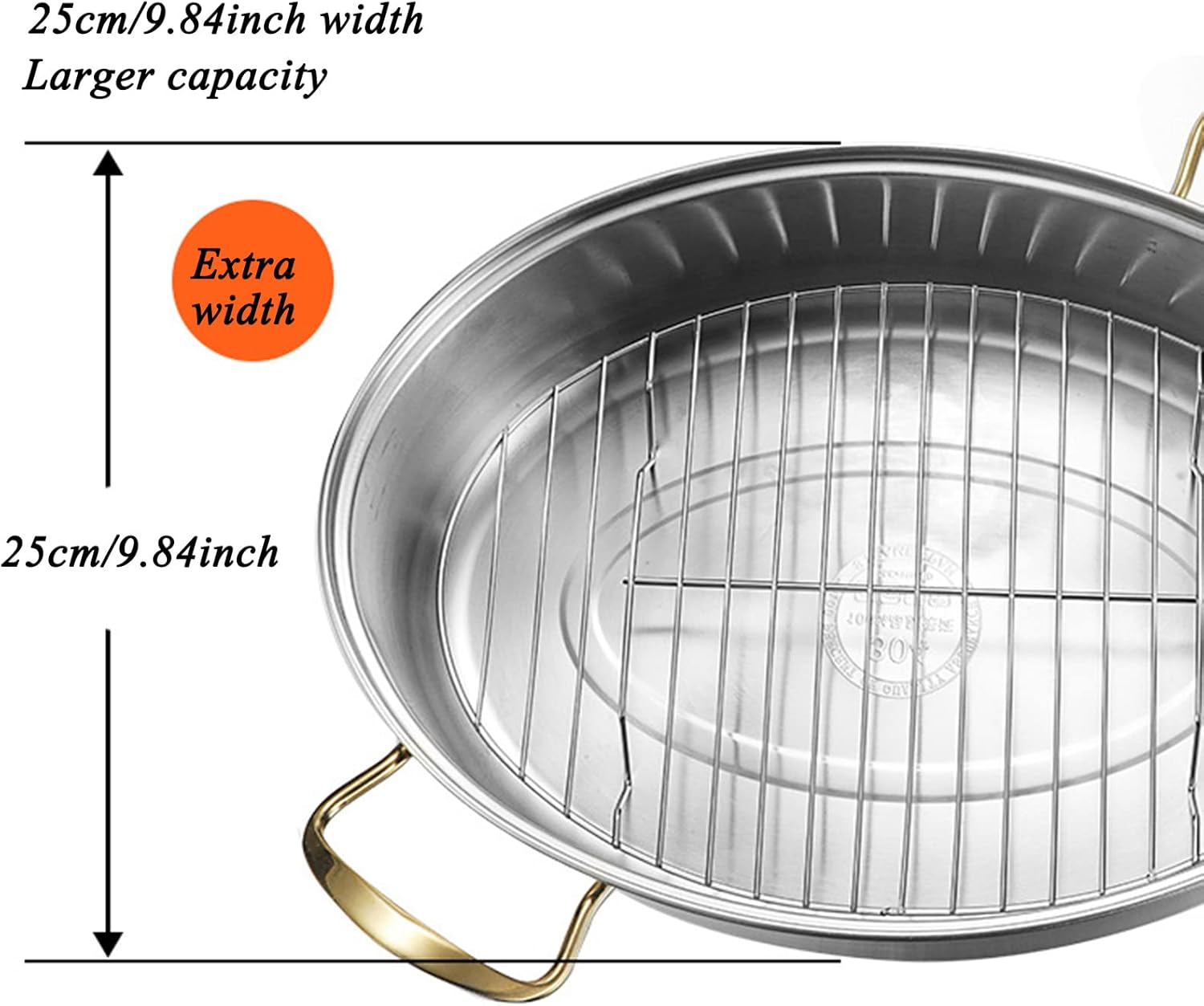 Stainless Steel Fish SteamerRoasting Pan