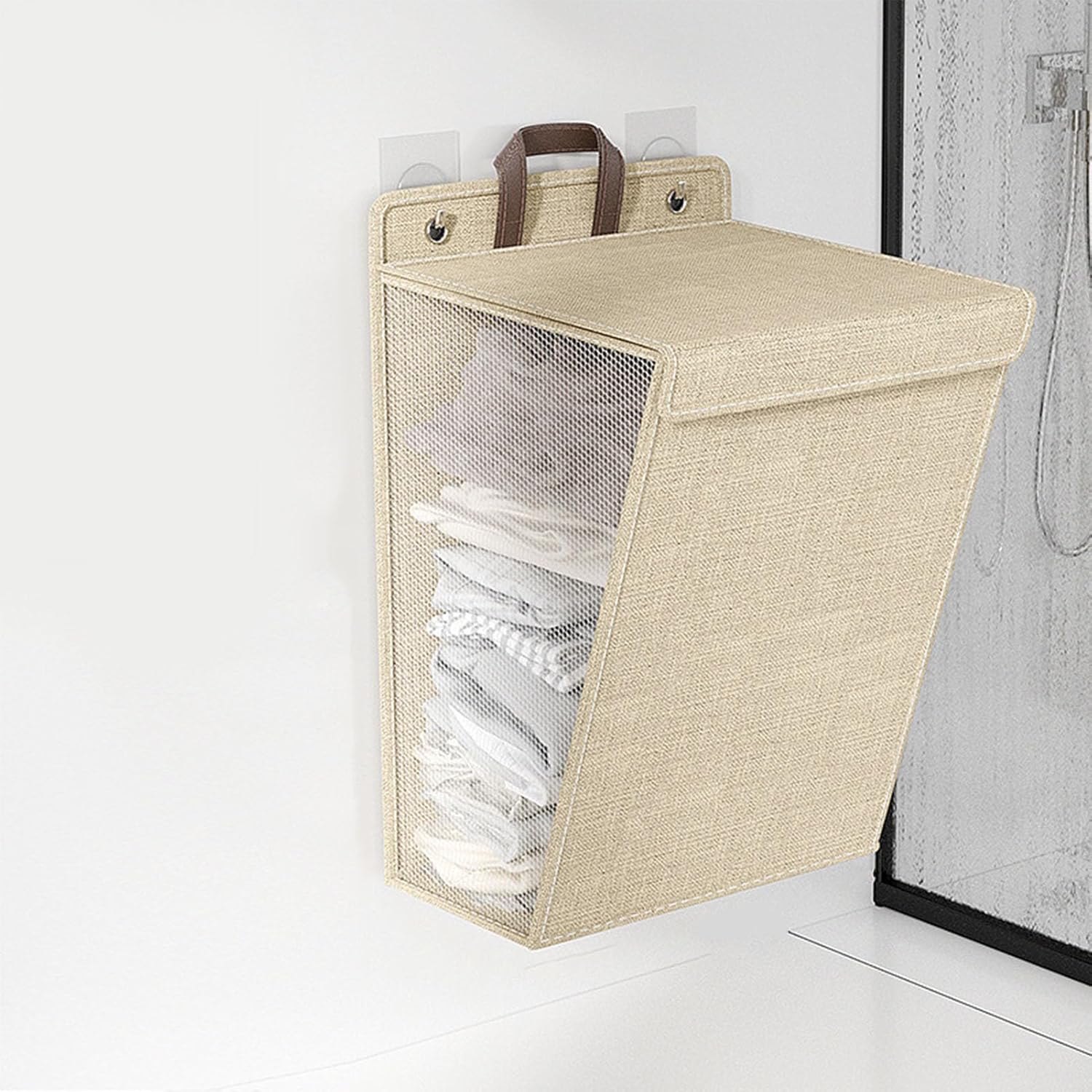 Wall-Mounted Foldable Laundry Basket