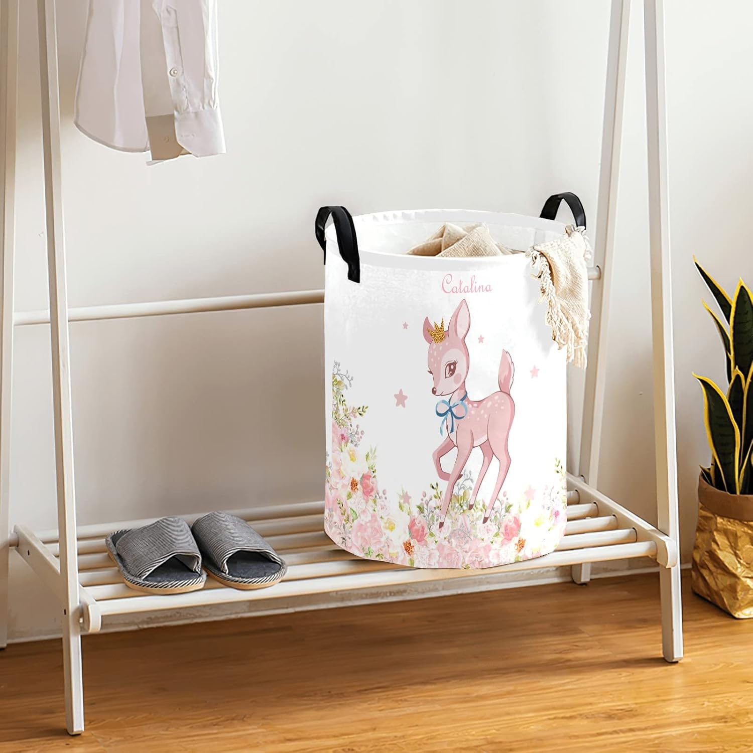 Joyestore Pink Bambi Custom Storage Basket