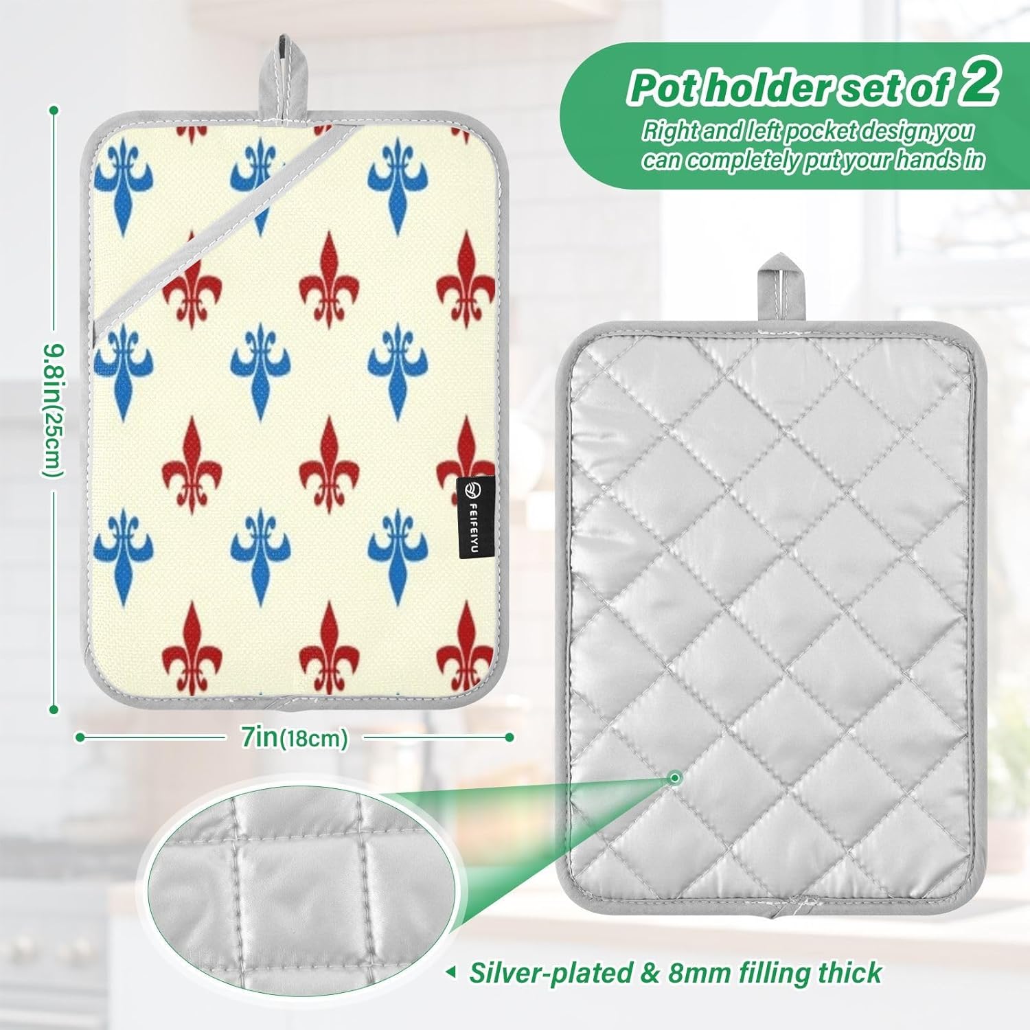 Heat Resistant Potholders Set