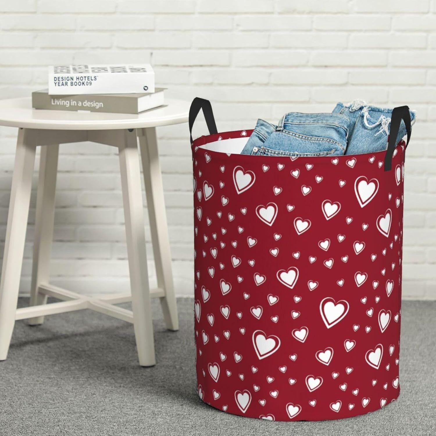 Collapsible Laundry Hamper with Handles for Home Storage