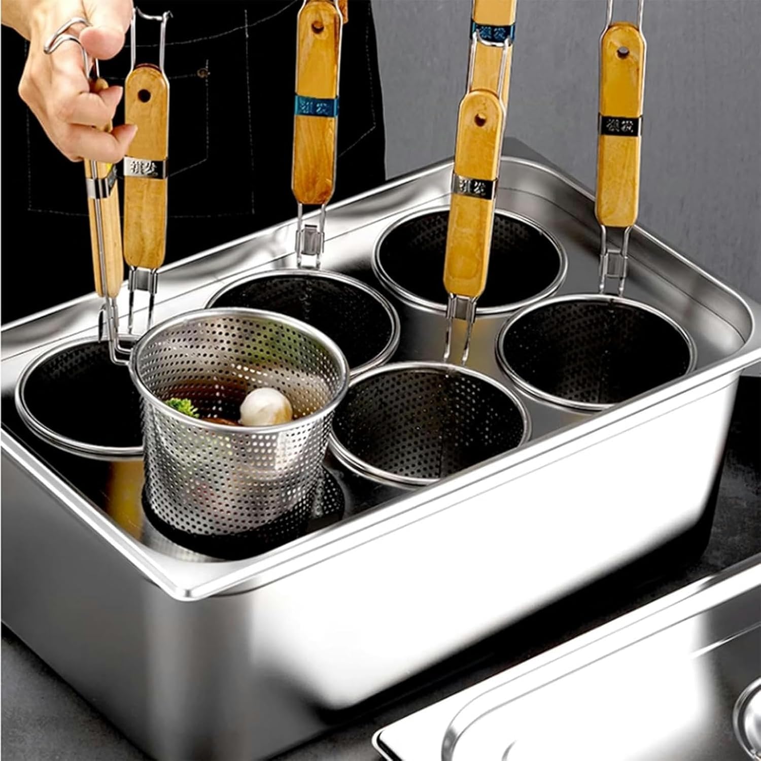 Wzglod Commercial Pasta Cooker Insert Set