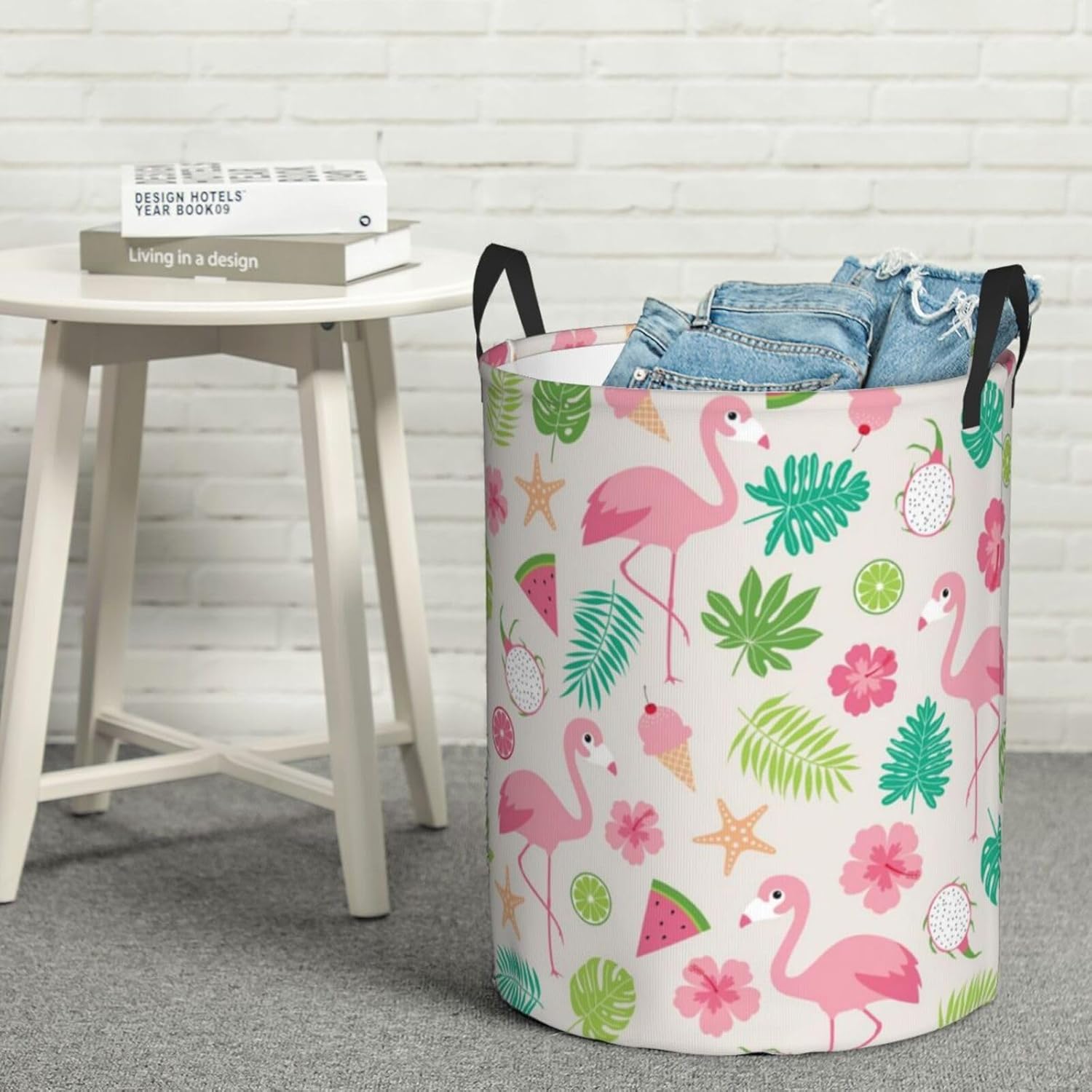 Tropical Animal Fruit Laundry Basket