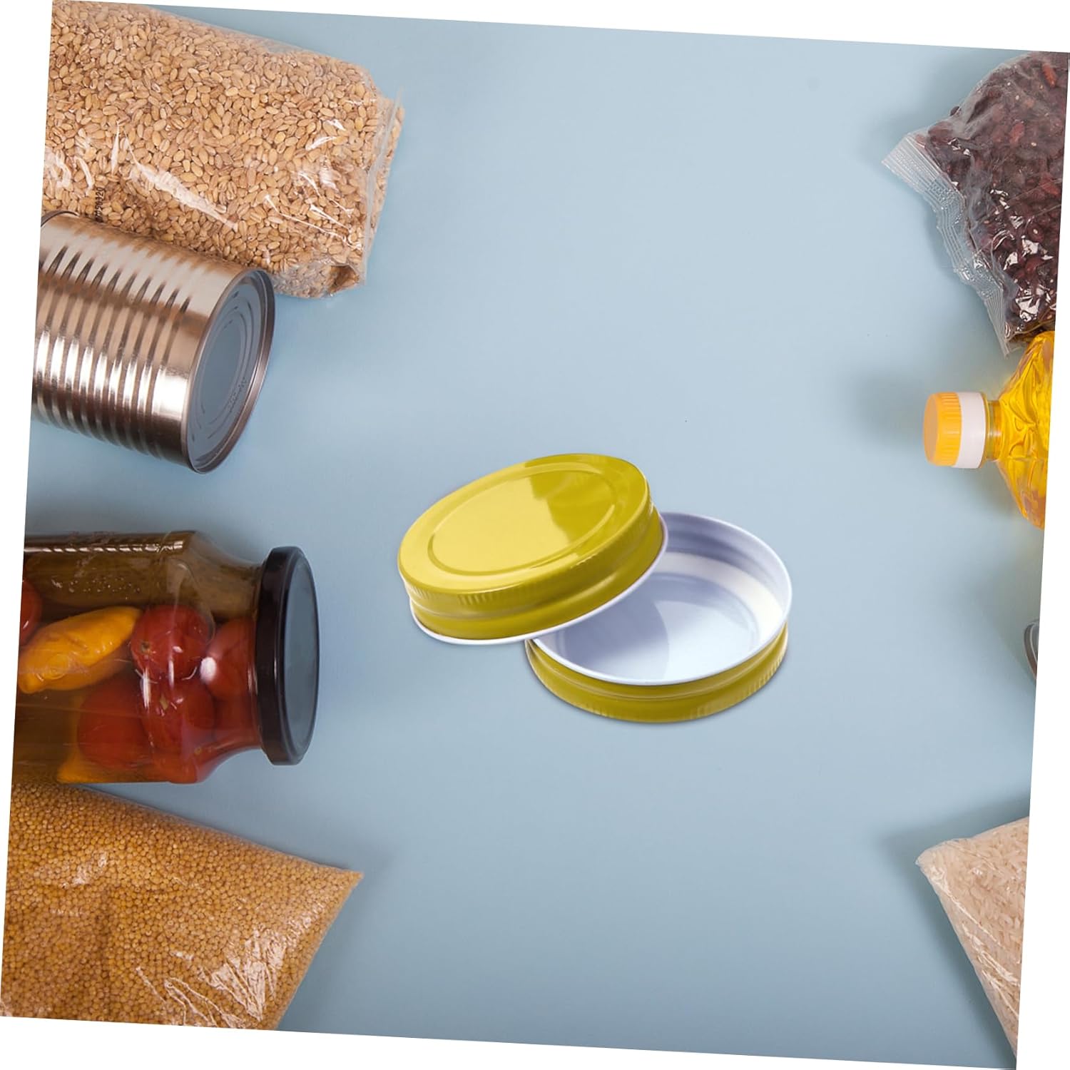 PRETYZOOM 12pcs Mason Jar Lids Canning Lids Wide Mouth