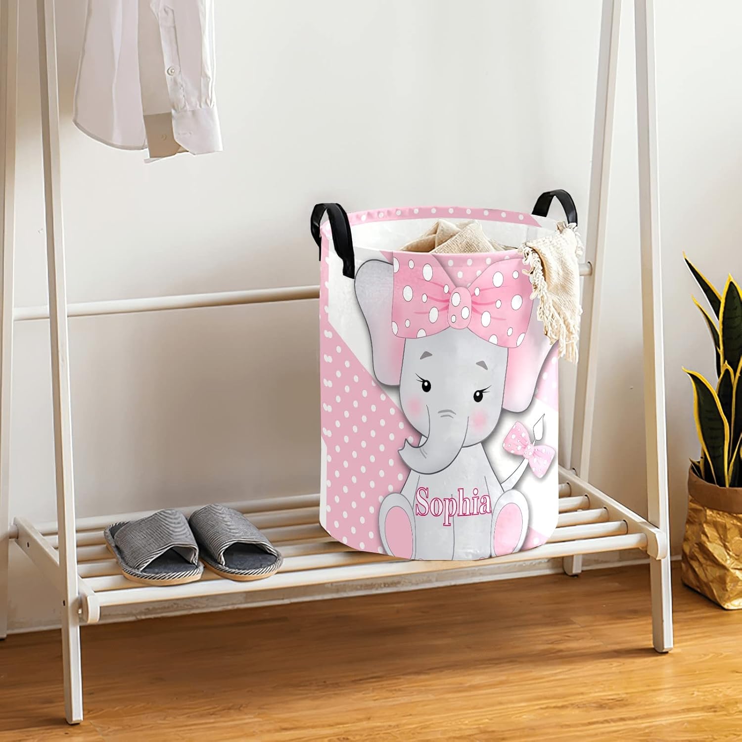 Personalized Child Laundry Basket - Foldable Durable