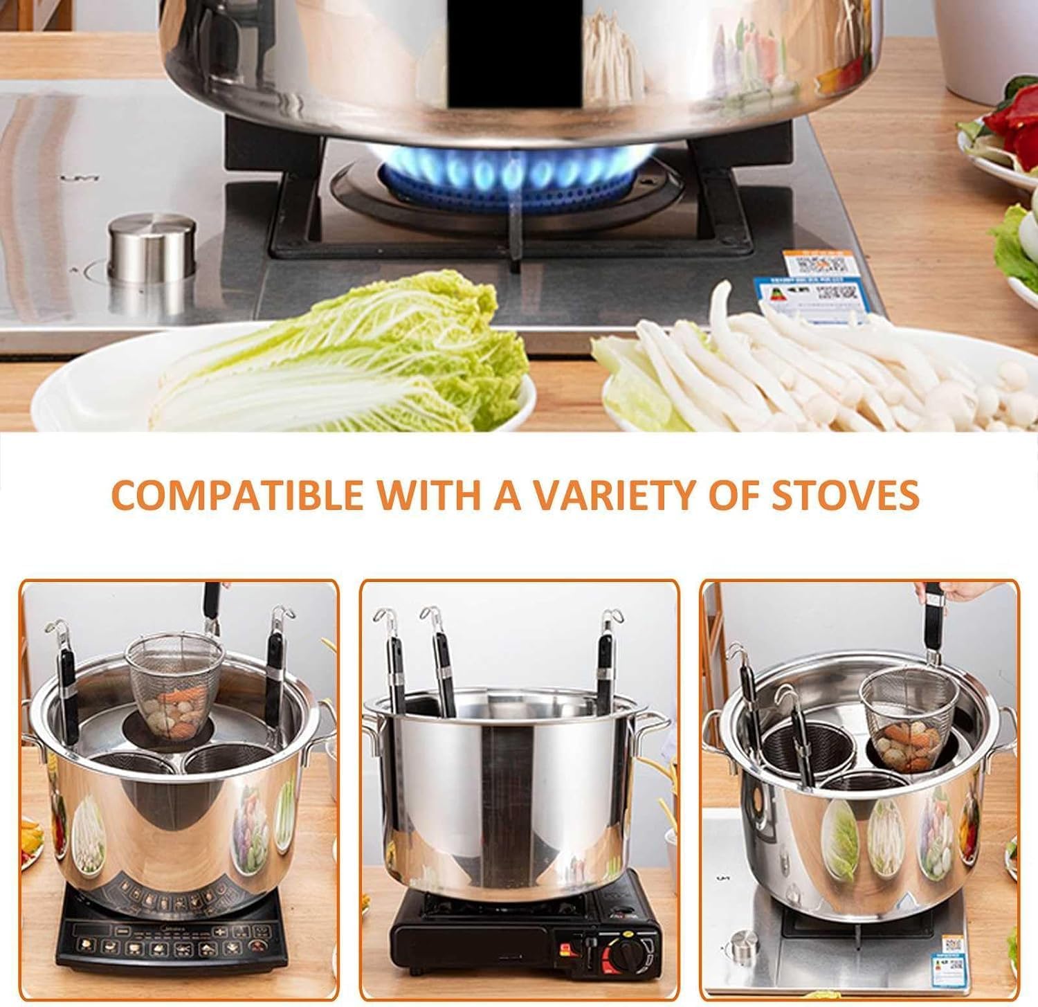 BINGWANG Multipurpose Pasta Cooker Set