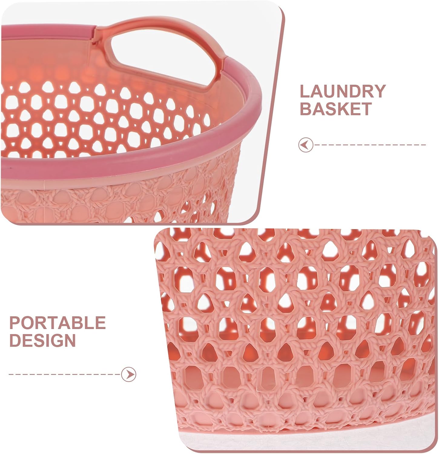 Alipis Foldable Laundry Basket with Handles