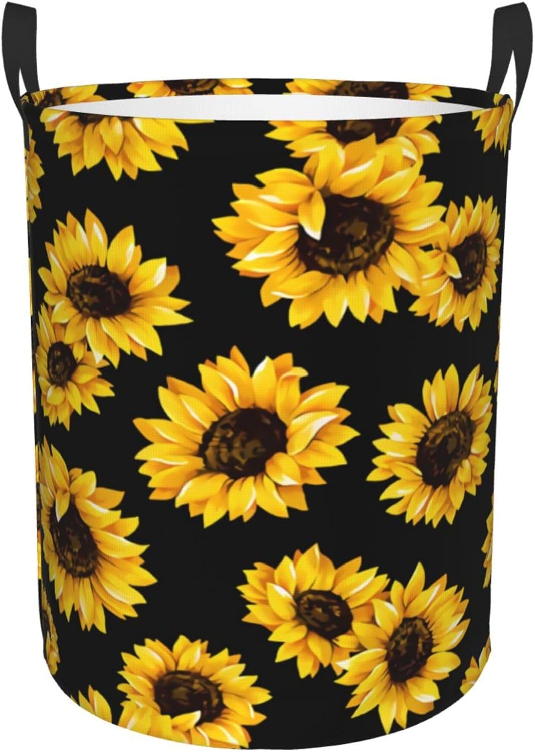 Sunflower Folding Laundry Basket - Durable Waterproof Organizer for Home Car