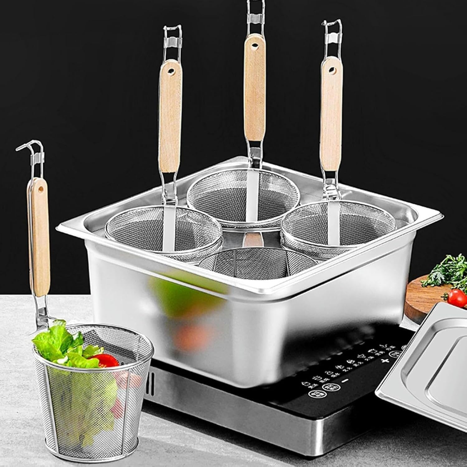 AttreX 4-Hole Pasta Cooker Set