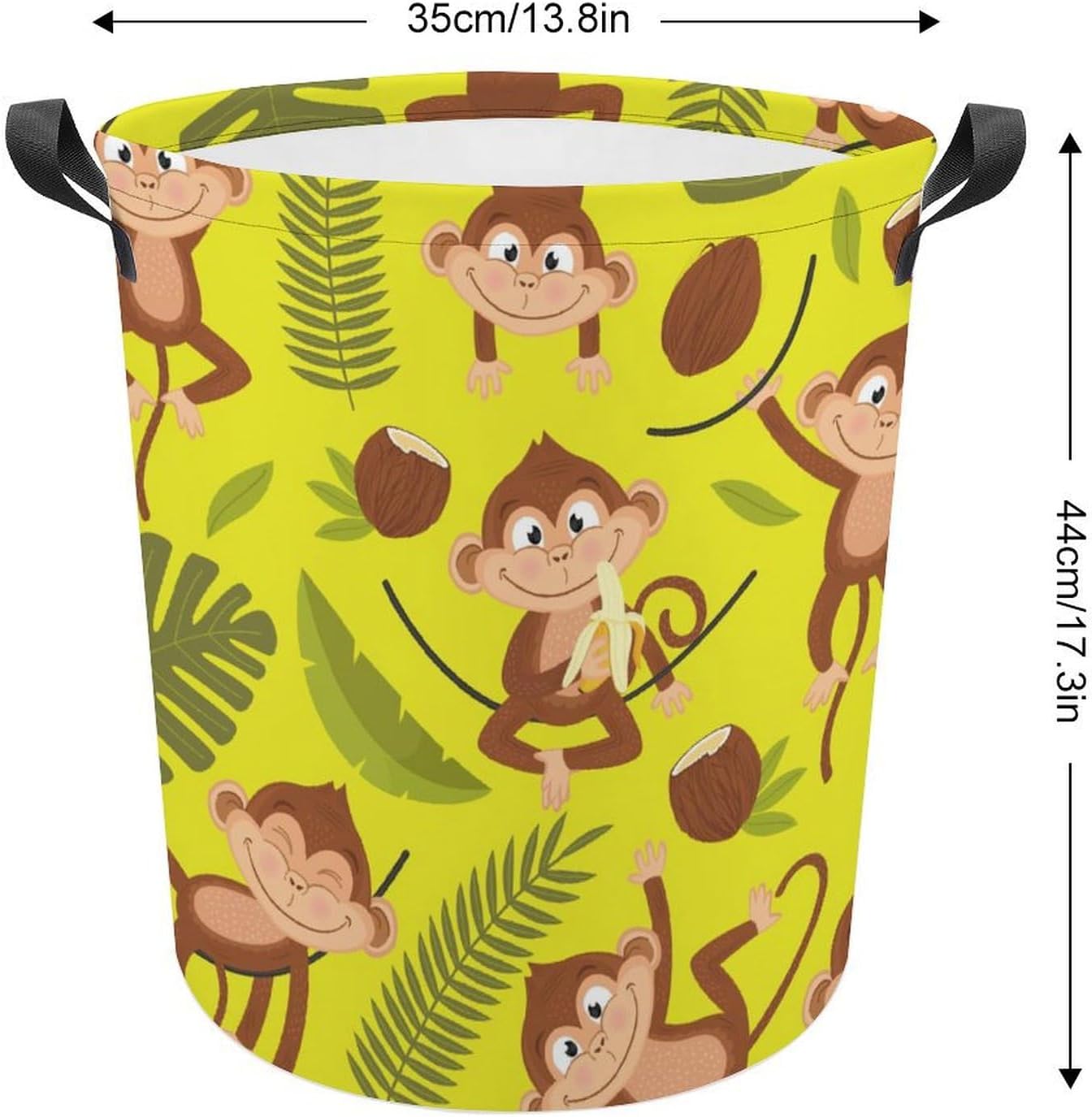 Chic Monkey Palm Tree Storage Basket Waterproof 173x138 Capacity