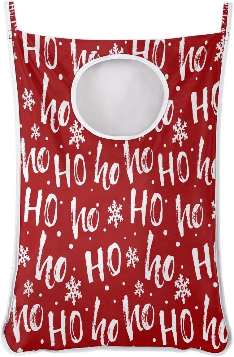 Festive Hanging Laundry Hamper for Space-Saving Storage