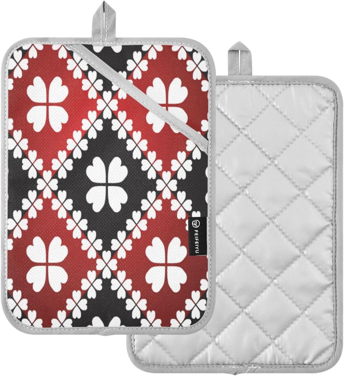 Shamrock Clover Potholder Set