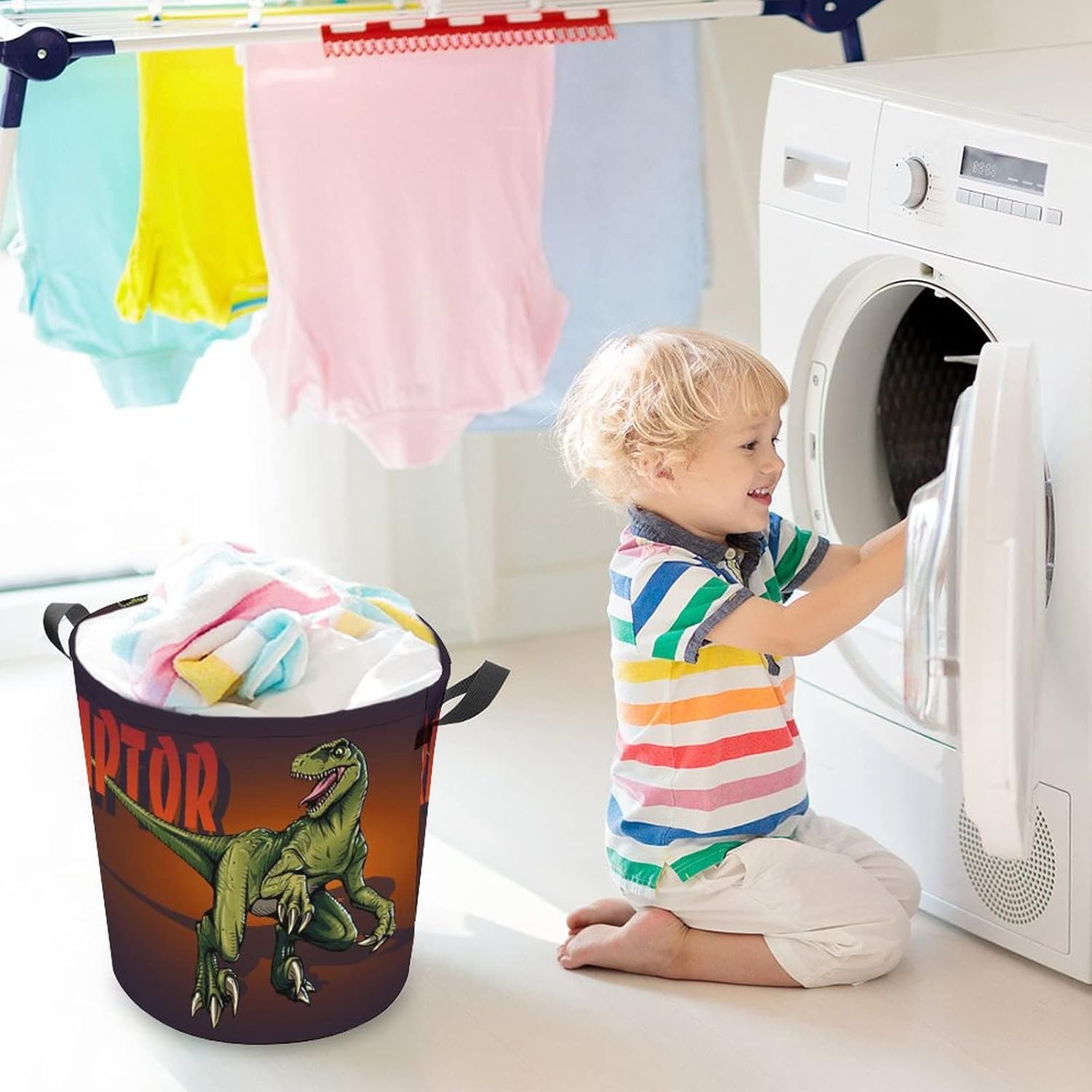 Big Dinosaur Storage Hamper with WaterproofCapacity for Home Use