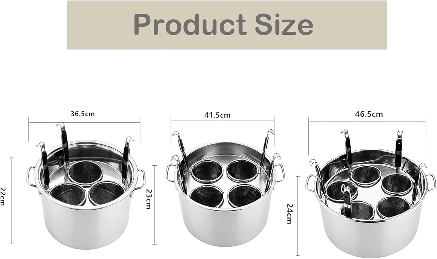 Stainless Steel Multi-Purpose Cooking Pot with Variations