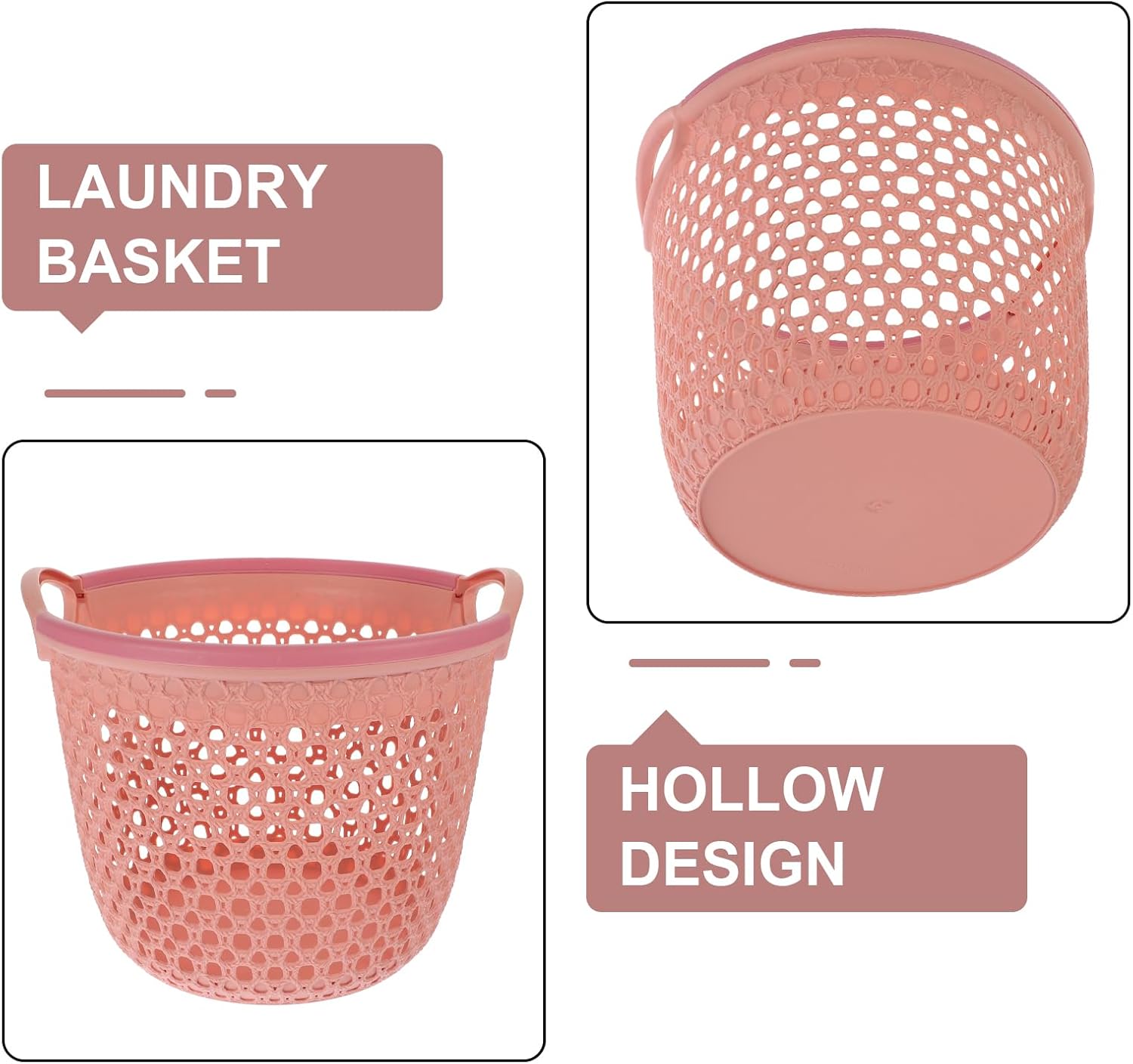 Alipis Foldable Laundry Basket with Handles