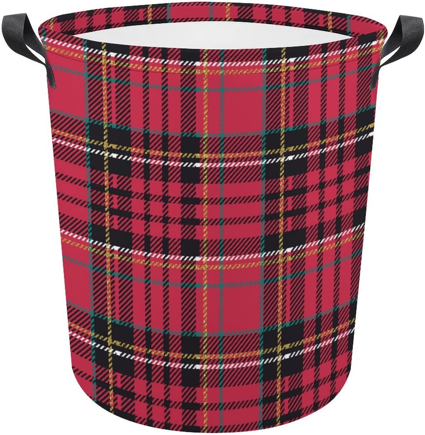 MEIKKO Christmas Plaid Storage Hamper