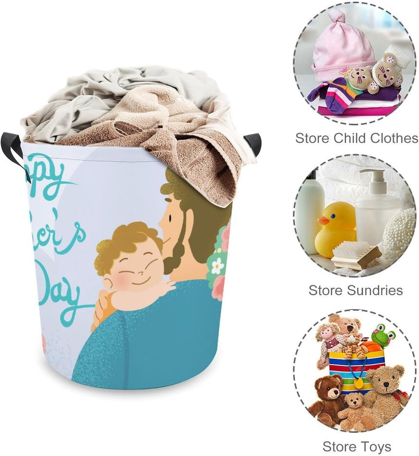 Happy Fathers Day Laundry Hamper