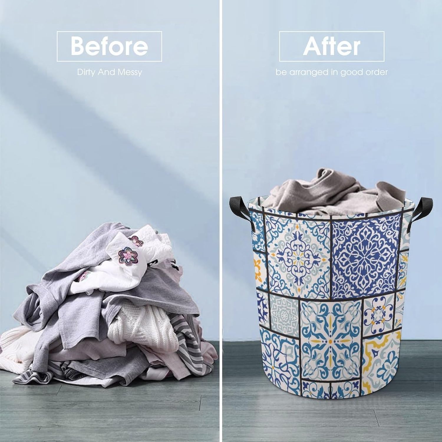Durable Retro Laundry Hamper Waterproof Storage Solution for Home Travel