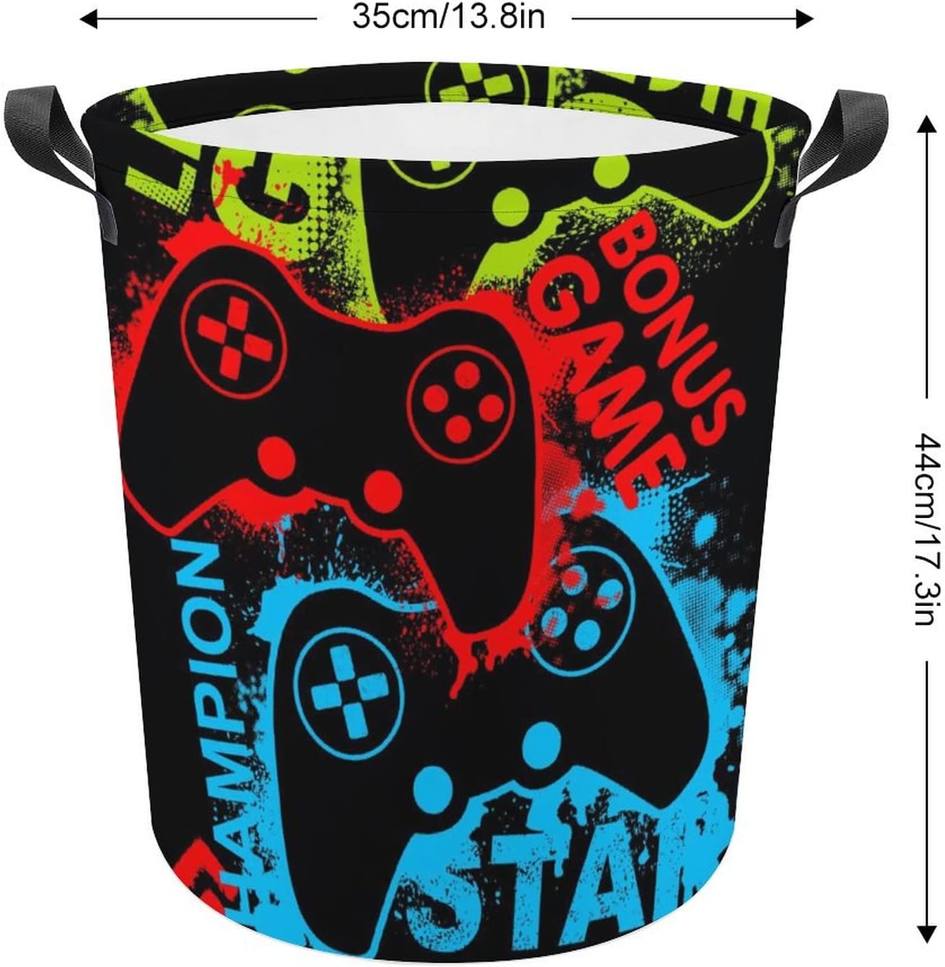Red Game Joystick Collapse Laundry Bin