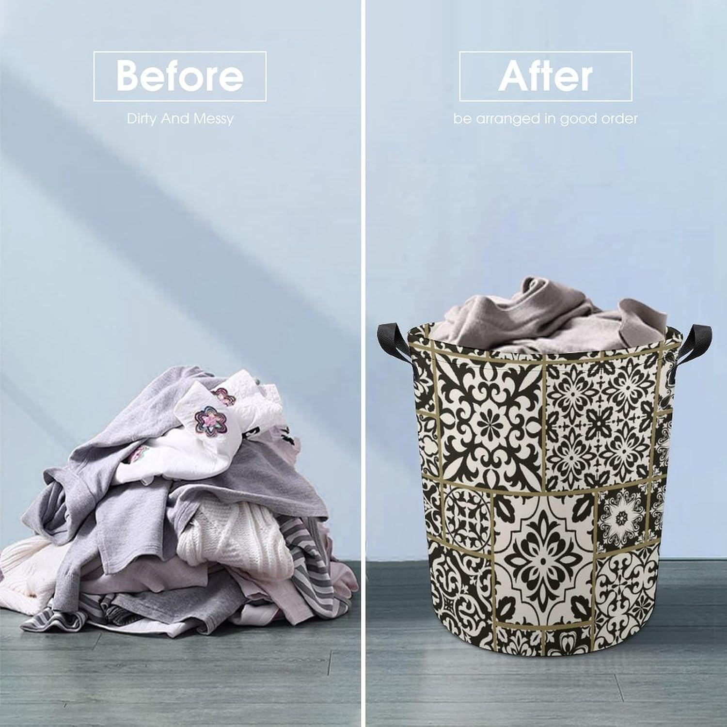 Patchwork Tile Talavera Retro Laundry Hamper