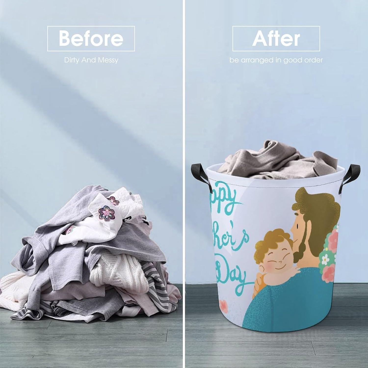 Happy Fathers Day Laundry Hamper