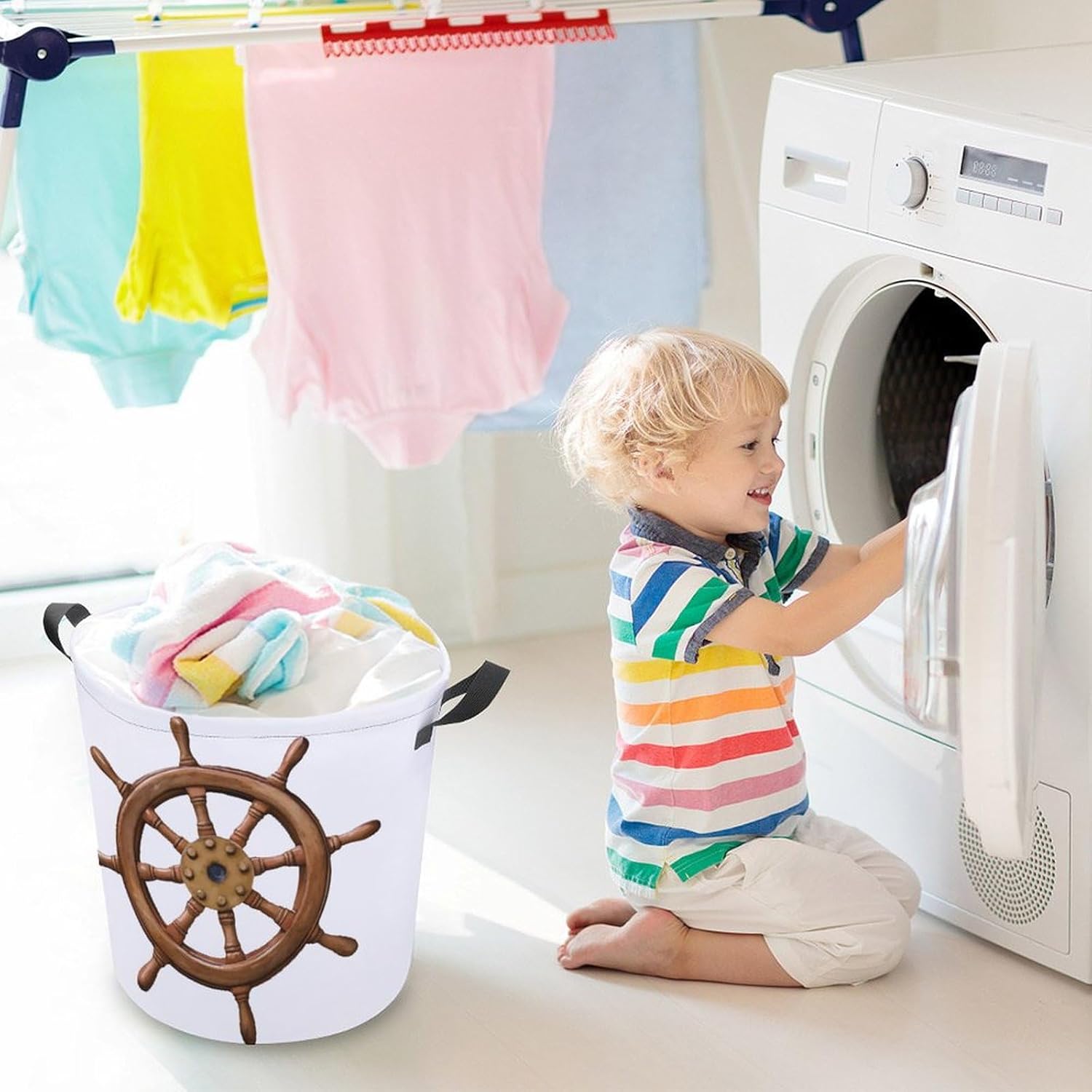 Durable Water resistant Boat Steer Laundry Hamper