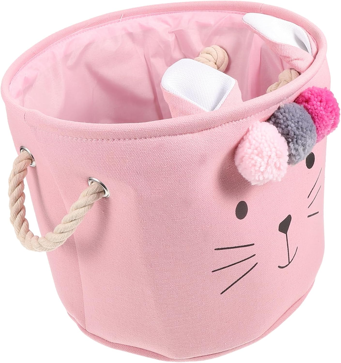 SEWOART Baby Girl Collapse Laundry Hamper Newborn Storage Basket