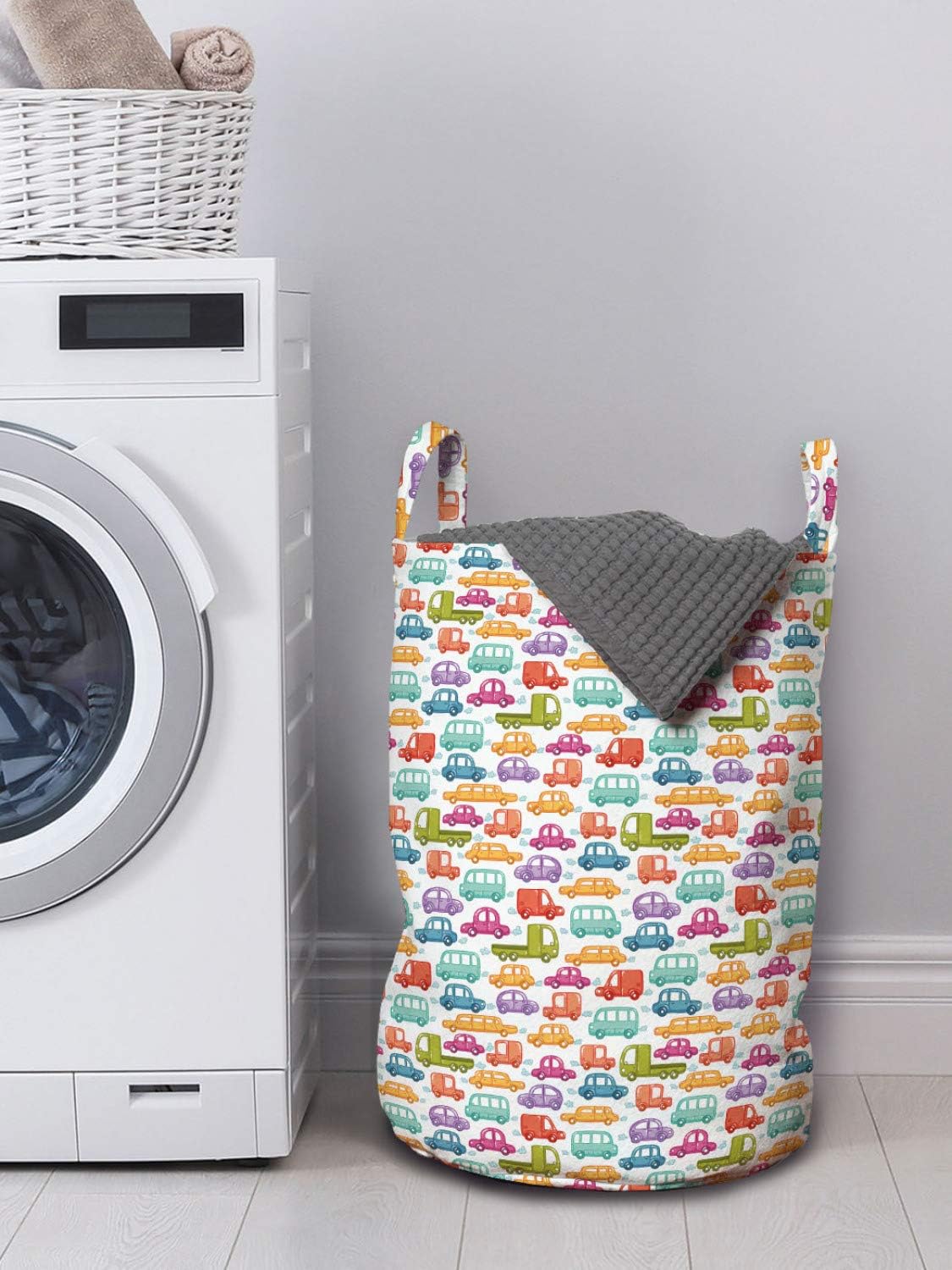 Multicolor Doodle Laundry Bag