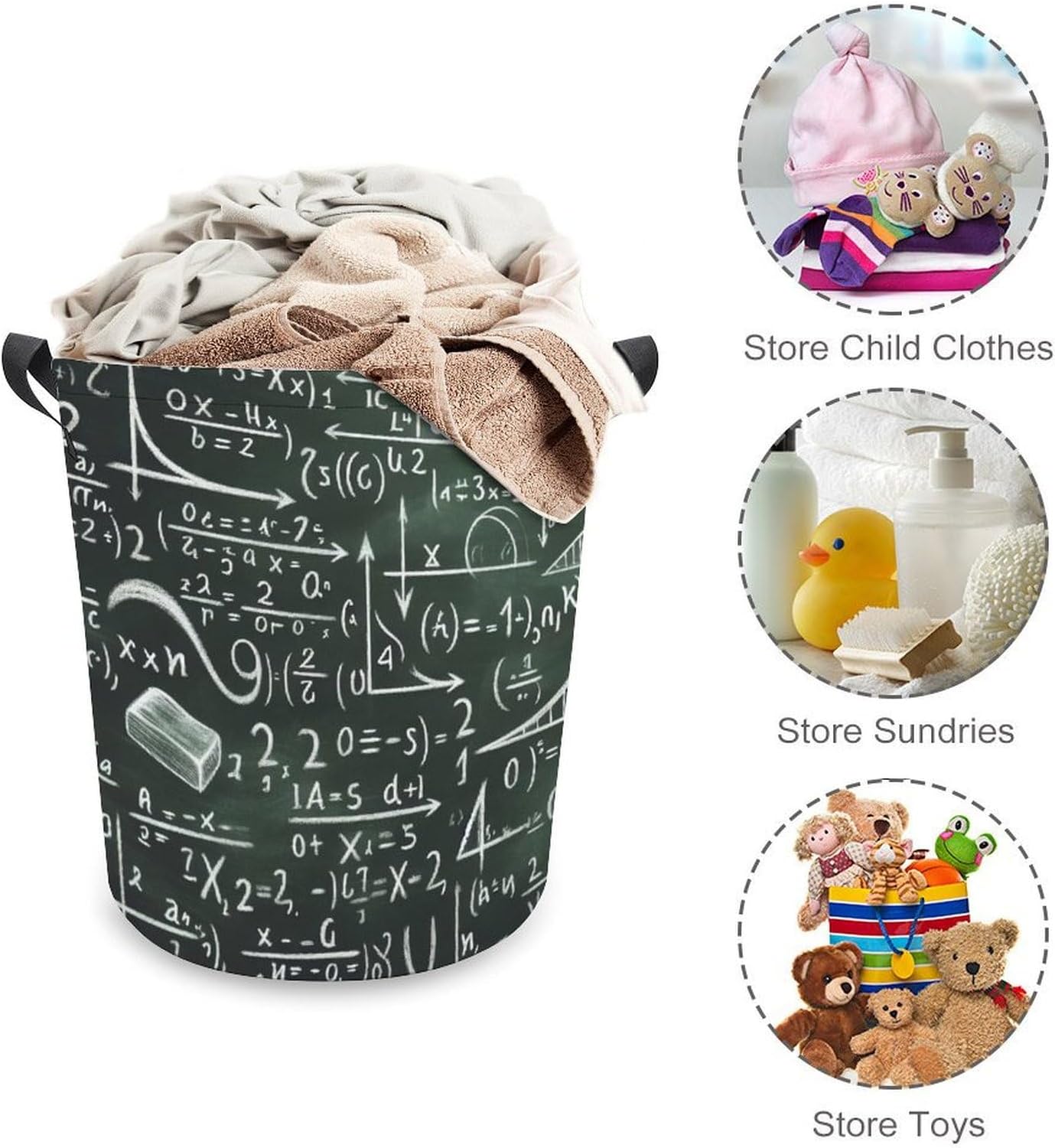 Maths Equation Vintage Laundry Baskets