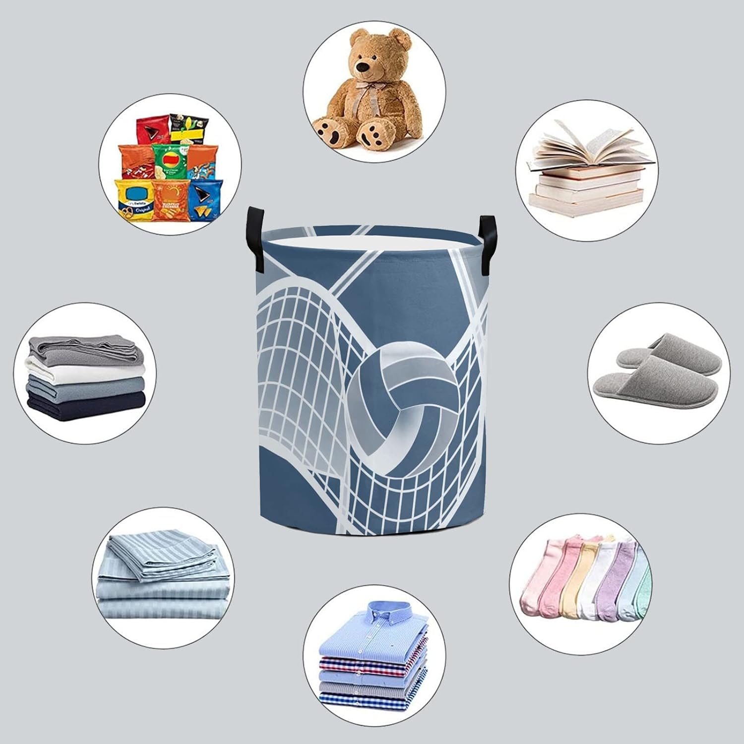Custom Lovely Girl Ballet Storage Basket with Handles