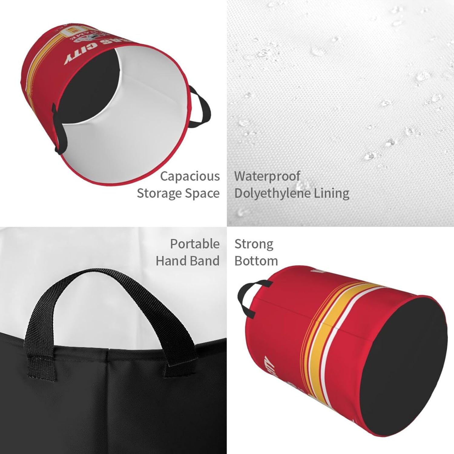Personalized Football-Style Laundry Hamper
