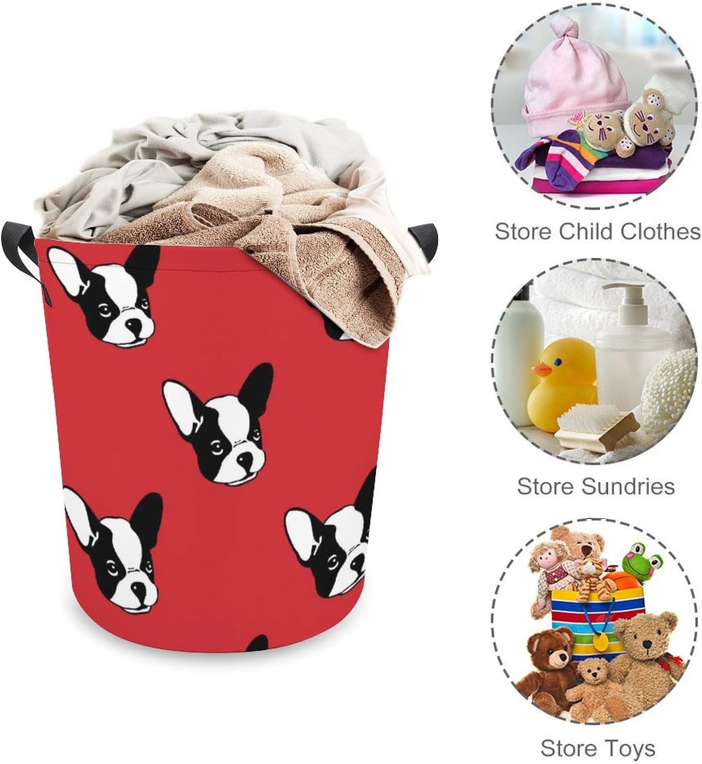 Meiko French Bulldog Storage Basket