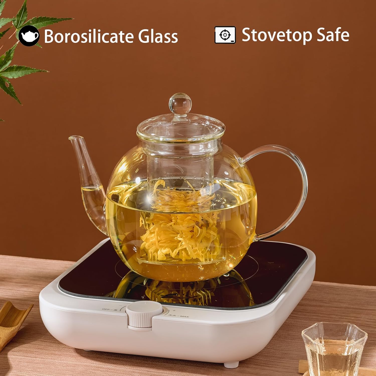 1530ml Glass Teapot with Infuser