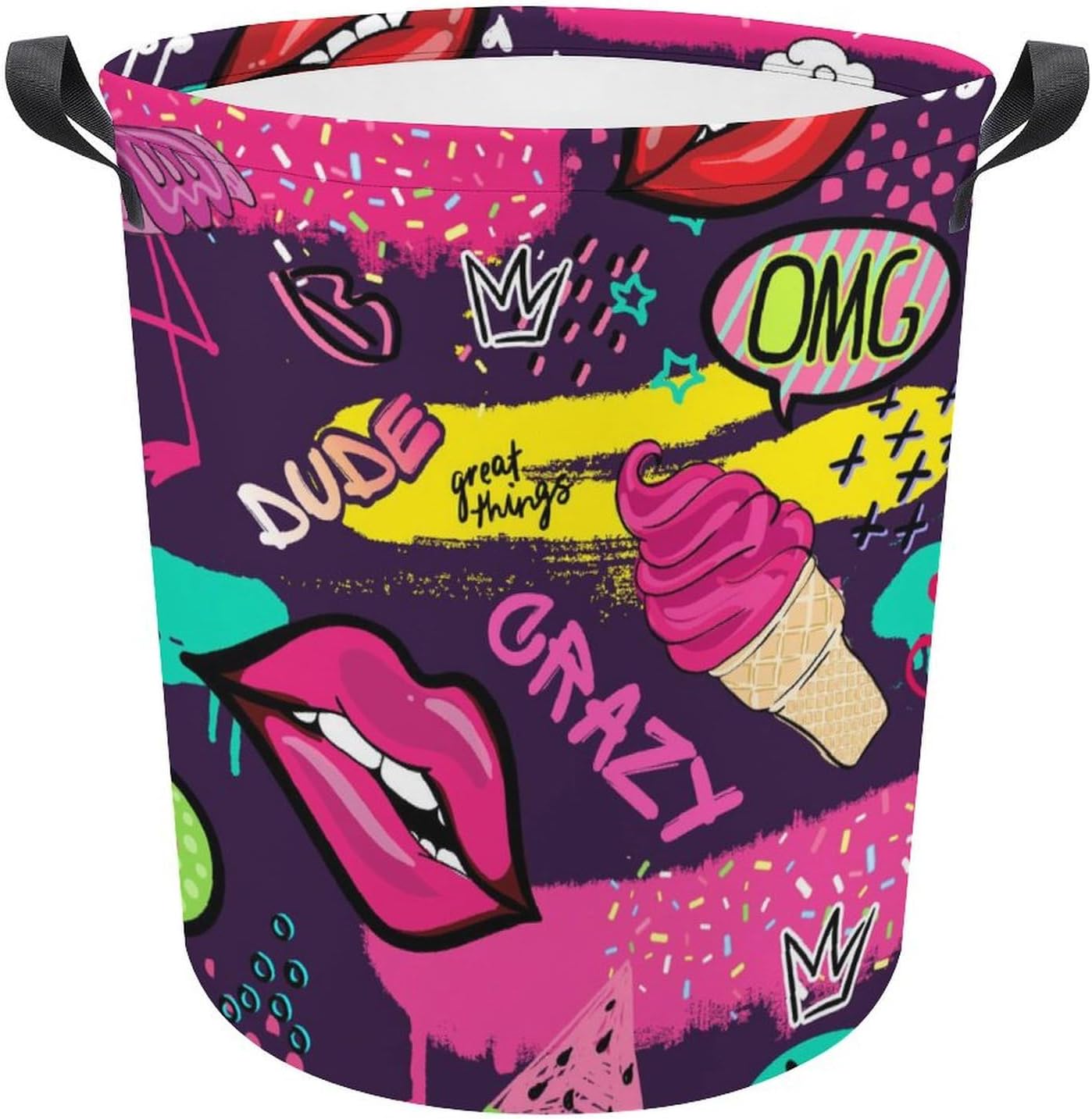 Cool Lips Ice Cream Laundry Hamper - Easy Storage Solution