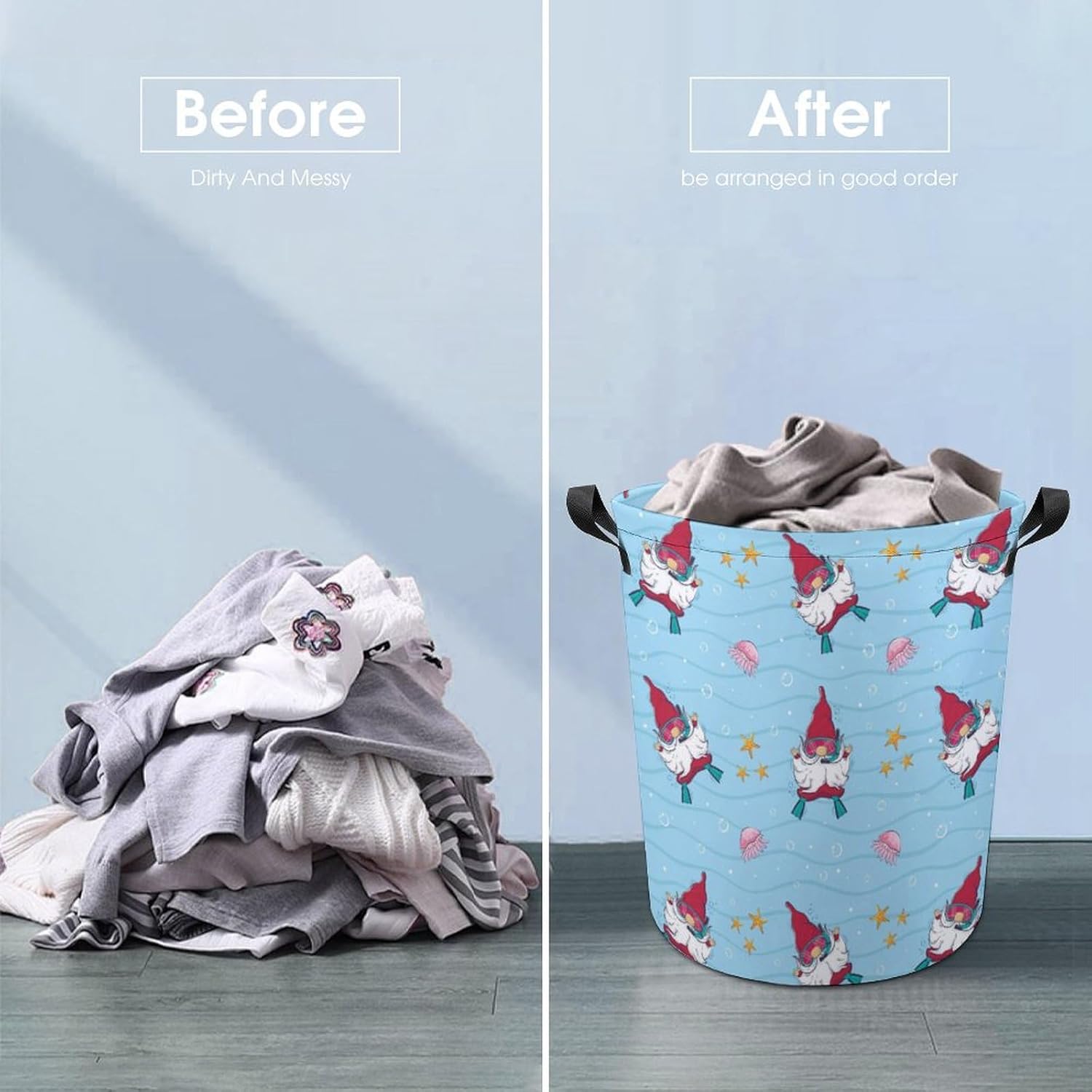 Cartoon Diving Laundry Basket